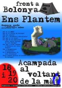 Acampada a la Universitat d'Alacant