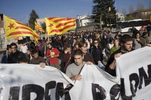 Manifestació a Vic