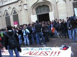 Concentració i assemblea al rectorat de la UdL