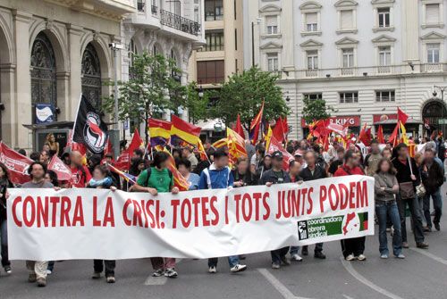 Coordinadora Obrera Sindical (COS), enguany, ha marxat amb bloc propi