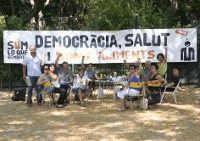 Imatge de l&rsquo;espai on es realitza la vaga de fam al Parlament
