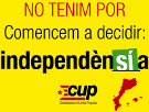 Cartell de la CUP per la independència