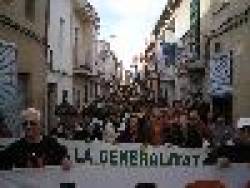 2007-Milers de persones es manifesten a Barxeta en contra de les línies d'Alta Tensió