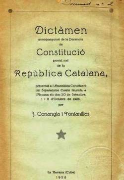 Portada del document de la Constitució de l'Havana