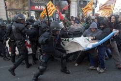 Càrrega contra estudiants l'any 2009