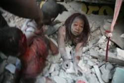Mujer terremoto haiti