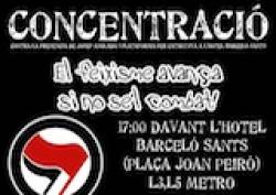 Cartell concentraci antifeixista bcn 13 mar