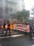 Manifestaci&oacute; a Perpiny&agrave; contra les reformes de les pensions