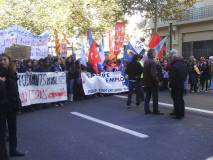 Manifestaci&oacute; a Perpiny&agrave; contra les reformes de les pensions
