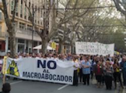Manifestació del 2 d'abril a Xàtiva