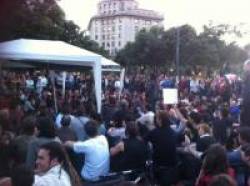 Acampada bcn plac807a catalunya