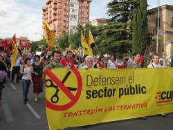 Protesta contra les retallades