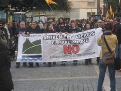 Manifestació laterals maresme