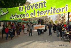 Inici de la performance realitzada per l'Escarot