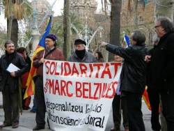 Concentració en suport a Marc Belzunces