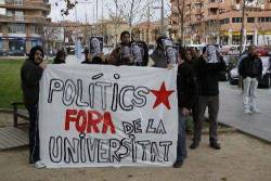 Protesta contra l'acte de Pujol