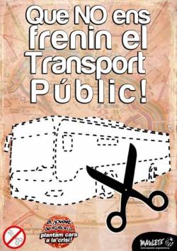 Campanya contra la retallades al transport públic