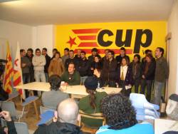 Presentació del nou regidor de la CUP a Vic