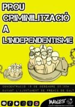 Contra la criminalització de l'independentisme