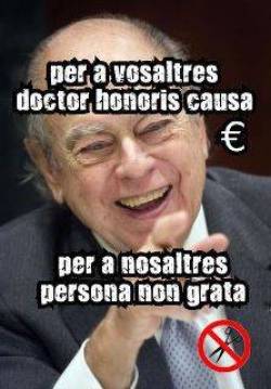 Jordi Pujol, persona non grata