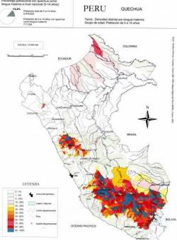 Mapa lingüístic del quetxua
