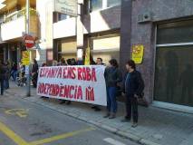 Concentració contra la visita de De Gispert a Banyoles 