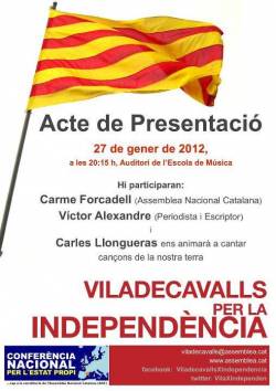 Presentació de Viladecavalls per la Independència
