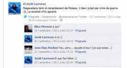 Missatge de Jordi Carreras al Facebook