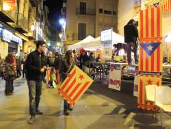 Centenars de persones van participar a l'acte de Berga per la Independència