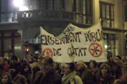 Manifestació contra les retallades 18 de Gener