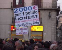 Manifestació contra les retallades 18 de Gener