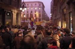 Manifestació contra les retallades 18 de Gener