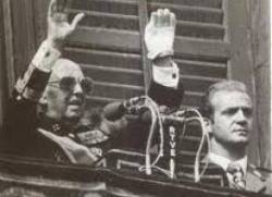 El rei Juan Carlos I i el dictador Franco