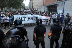 Manifestació del 27 d'agost a Salt