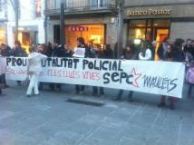 Mobilitzacions de suport amb els estudiants valencians a Mataró