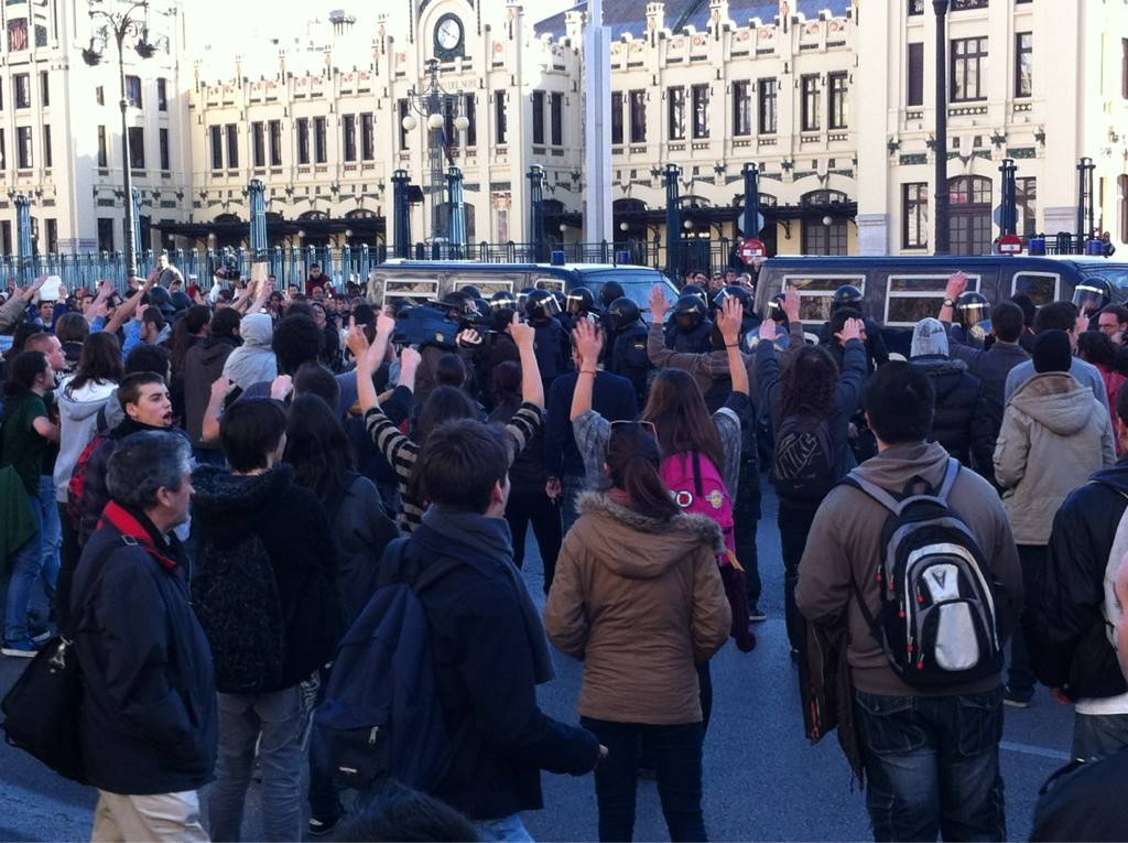 Repressió estudiantil a l'IES Lluís Vives