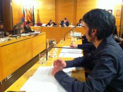 Safont-Tria, regidor de la CUP a Mataró, en el Ple municipal