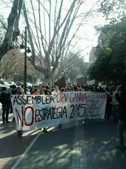 Manifestació a Gandia