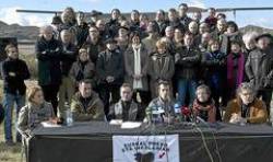 Acte davant la pres&oacute; de Logronyo