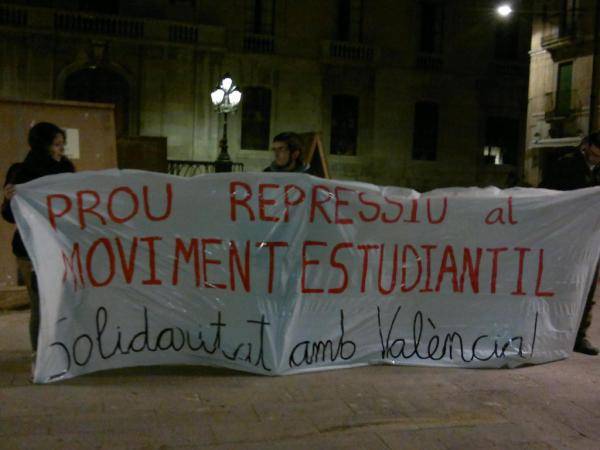Concentració de suport dilluns a Tarragona
