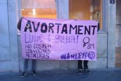 Maulets desplega una pancarta davant conselleria de la Salut a Palma