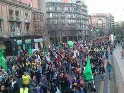 Manifestació de Girona, una de les més multitudinàries dels últims anys