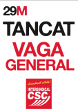 Tancat per vaga general - Cartell de la Intersindical - CSC