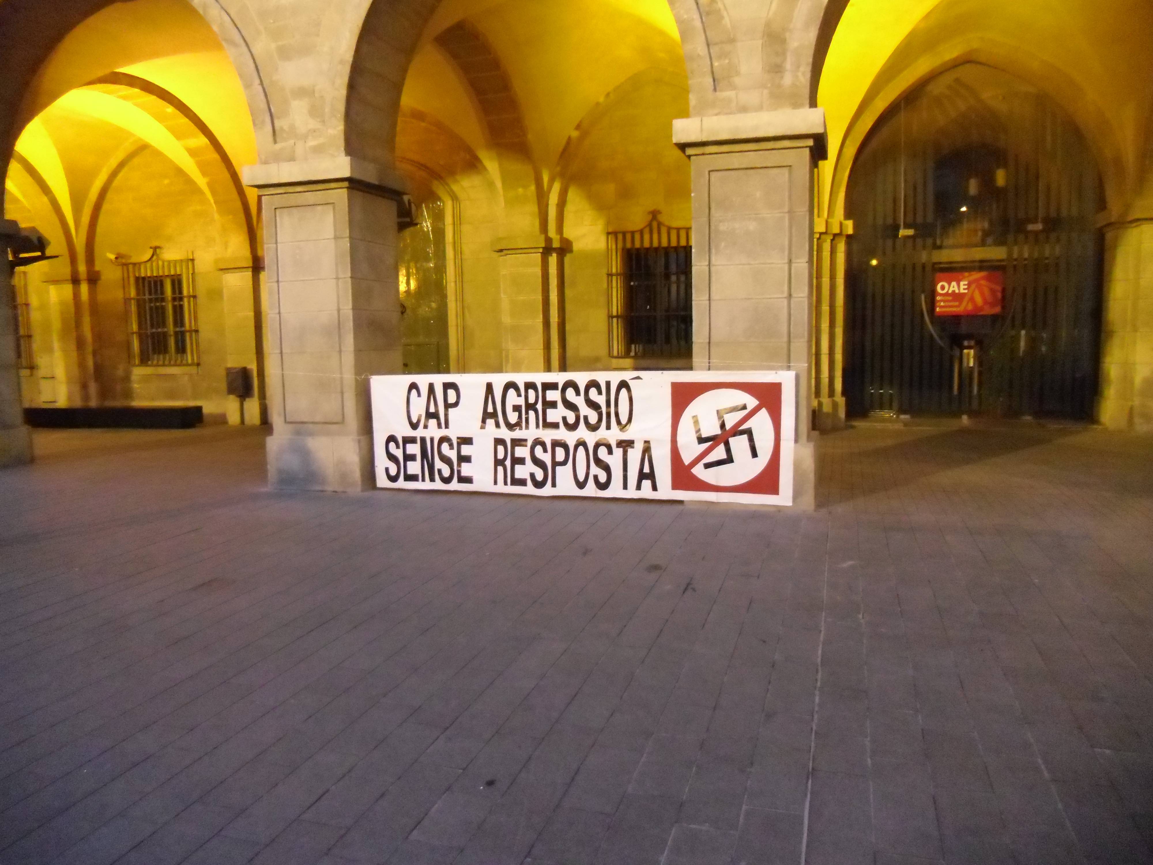 La concentració ha tingut lloc a la Plaça Major de Manresa