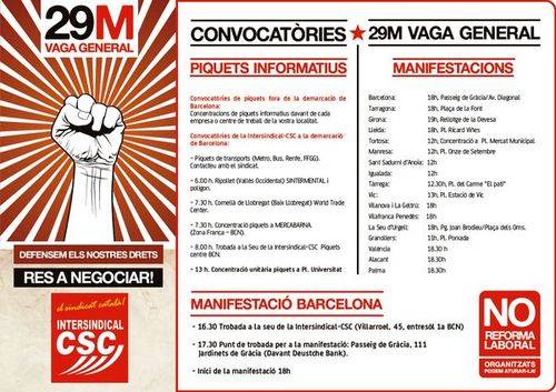 Convocatòries del 29-M als Països Catalans
