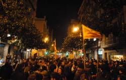 La manifestació ha recorregut els principals carrers del barri de Gràcia