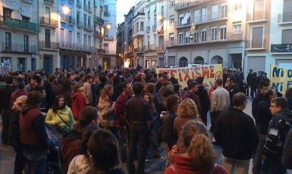 Concentració a Manresa