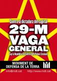 Cartell de l'MDT per la vaga general