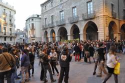 Concentració d'ahir a la Plaça Major de Manresa