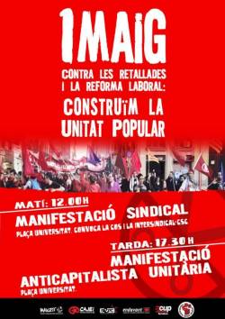 1 de maig a Barcelona